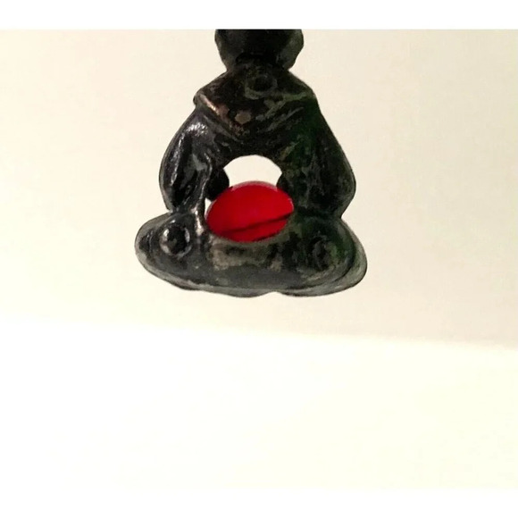 Vintage Fortune Teller Pendant Charm Crystal Ball 1 Inch Size - Picture 8 of 12